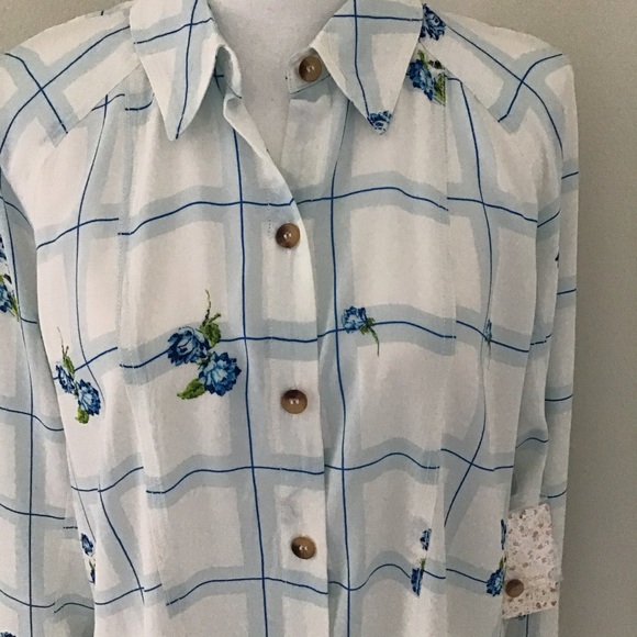 Free People Button Down Window of My Heart Top - Picture 4 of 10